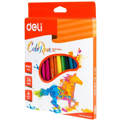 Kredki ołówkowe DELI COLORUN bezdrzewne 24 kolory EC00120-0fc3ea2fb86b4e7fbd5232271df15659