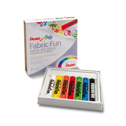 Kredki PENTEL pastele do tkanin PTS-7 7 kolorów-113653