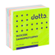 Karteczki samoprzylepne DOTTS kostka 75x75mm 400 karteczek - tęczowy mix