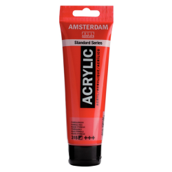 Farba akrylowa TALENS AMSTERDAM 120ml. - Pyrrole Red 315