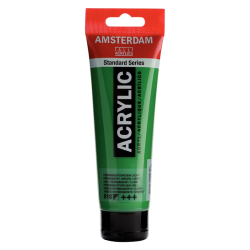 Farba akrylowa TALENS AMSTERDAM 120ml. - Permanent Green Light 618