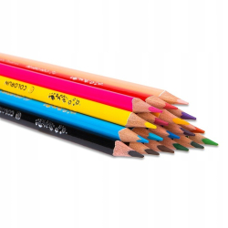 Kredki ołówkowe DELI COLORUN trójkątne 18 kolorów EC00310-130cbf5dca0d7bc78491d136785187a7