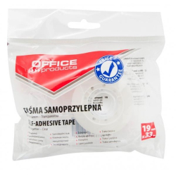 Taśma biurowa OFFICE PRODUCTS 19mm x 33m dyspenser transparentna-139387