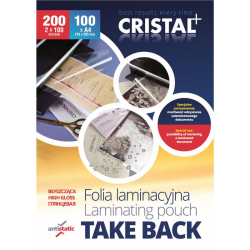 Folia laminacyjna do laminatora ARGO A4 2x100mic. Take Back połysk