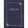 Teczka ozdobna na dyplom GALERIA PAPIERU op.10 srebrna ramka i napis granatowa Teczka ozdobna na dyplom GALERIA PAPIERU op.10 srebrna ramka i napis granatowa