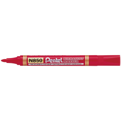 Marker PENTEL N850 (OPAKOWANIE 12) - czerwony-158051