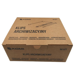 Klips archiwizacyjny KOMI zatrzask op.50 9077