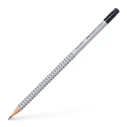 Ołówek drewniany FABER-CASTELL Grip 2001 - B - z gumką 1szt.