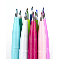 Pisak do kaligrafii PENTEL SES15 Brush Pen - czerwony-178055