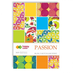 Blok kreatywny zeszyt papierów HAPPY COLOR Deco A4 170g. - passion-179272