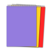 Kołonotatnik PENMATE A4 80k. spirala krótki bok TT6912 pastelowy