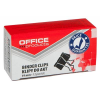 Klipy do papieru OFFICE PRODUCTS 19mm op.12 - czarne