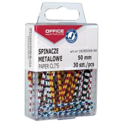 Spinacz OFFICE PRODUCTS 50mm zebra op.30-187759