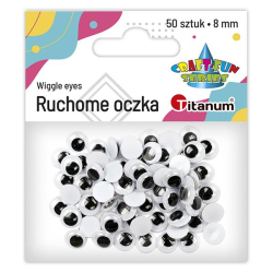 Oczy ruchome TITANUM 8mm op.50 307626