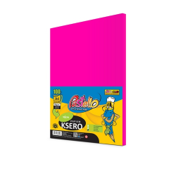 Papier xero kolor PASTELLO A4 75g. NEON op.100 - różowy IT342