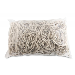 Gumki recepturki OFFICE PRODUCTS LFL 130 śr. 80mm 1,5x3mm 1kg. - białe-211546