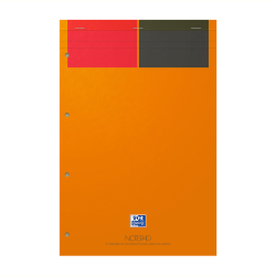 Blok notes OXFORD Notepad A4 80k. - linnia żółte kartki