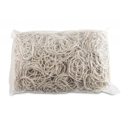 Gumki recepturki OFFICE PRODUCTS LFL 80 śr. 50mm 1,5x1,5mm 1kg. - białe