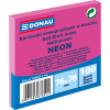Karteczki samoprzylepne DONAU 76x76mm neon - różowy