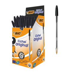 Długopis BIC CRISTAL OPAK.50szt. - czarny