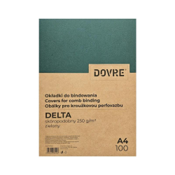 Okładki do bindowania DOVRE A4 Delta op.100 - zielone