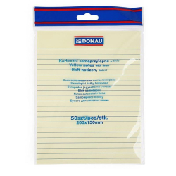 Karteczki samoprzylepne DONAU 203x150 50k. w linię