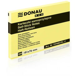 Karteczki samoprzylepne DONAU EKO 101x76mm