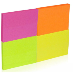 Karteczki samoprzylepne DONAU 38x51 neon 4szt.