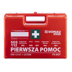 Apteczka pierwszej pomocy DONAU SAFETY plastikowa K-15.2 +A - pomarańczowa