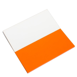 Karteczki magnetyczne elektrostatyczne KUNKE 16x7,7cm op.100 - pomarańczowe-235096