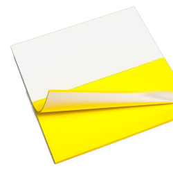 Karteczki magnetyczne elektrostatyczne KUNKE 16x7,7cm op.100 - żółte-235101