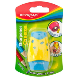 Temperówka KEYROAD Soft plastikowa pojedyncza blister mix kolorów-235914