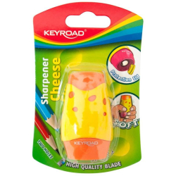 Temperówka KEYROAD Soft plastikowa pojedyncza blister mix kolorów-235916