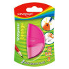 Temperówka KEYROAD Orange plastikowa pojedyncza z gumką blister mix kolorów Temperówka KEYROAD Orange plastikowa pojedyncza z gumką blister mix kolorów