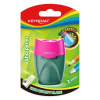 Temperówka KEYROAD plastikowa nietłukąca podwójna z pojemnikiem blister mix kolorów Temperówka KEYROAD plastikowa nietłukąca podwójna z pojemnikiem blister mix kolorów