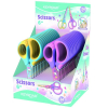 Nożyczki szkolne KEYROAD pastel 15,5cm miękkie display mix kolorów