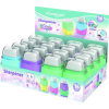 Temperówka KEYROAD plastikowa z gumką pastel, podwójna, pudełko, mix kolorów