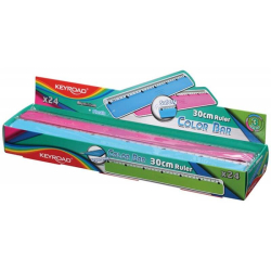 Linijka elastyczna KEYROAD Color Bar 30cm pakowane na displayu mix kolorów-236059