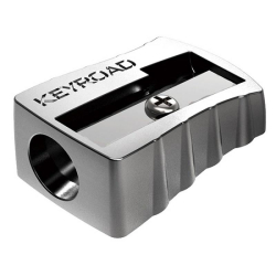 Temperówka KEYROAD aluminiowa pojedyńcza pakowana na displayu srebrna-236091