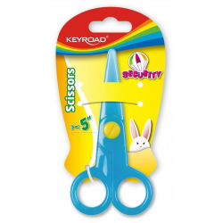 Nożyczki szkolne KEYROAD Security 12,5cm zaokrąg