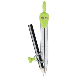 Cyrkiel KEYROAD Smart metalowy w etui z ołówkiem pakowane na displayu mix kolorów-236174