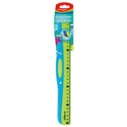 Linijka z uchwytem KEYROAD Soft 30 cm zawieszka mix kolorów