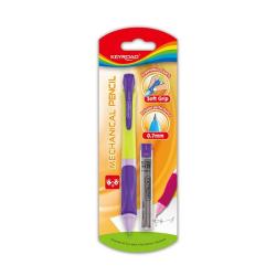 Ołówek automatyczny KEYROAD Smoozy 0,7mm z grafitami blister mix kolorów