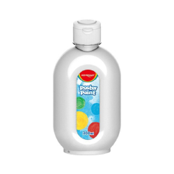 Farba plakatowa KEYROAD 300ml butelka - biała
