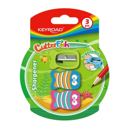 Temperówka KEYROAD CUTTER FISH pojedyncza średnica: 8mm 3szt blister