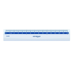 Linijka plastikowa KEYROAD 15 cm zawieszka transparentna-236363