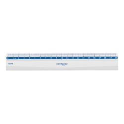 Linijka plastikowa KEYROAD 20 cm zawieszka transparentna-236365