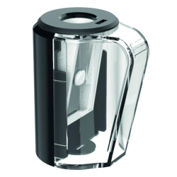 Temperówka KEYROAD plastikowa pojedyncza z pojemnikiem pudełko mix kolorów-236547