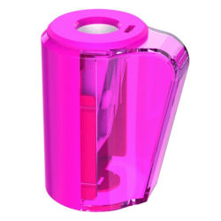 Temperówka KEYROAD plastikowa pojedyncza z pojemnikiem pudełko mix kolorów-236548