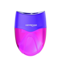 Temperówka KEYROAD plastikowa podwójna blister mix kolorów-236553